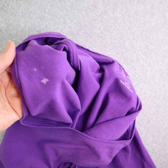 Catherines Camisole Tank Top Womens 3X Purple Suprema Collection Stretch Layers - Picture 4 of 13